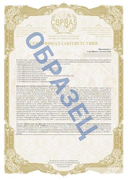 Образец Приложение к СТО 01.064.00220722.2-2020 Северобайкальск Сертификат СТО 01.064.00220722.2-2020 