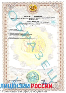 Образец сертификата соответствия (приложение) Северобайкальск Сертификат ISO 14001